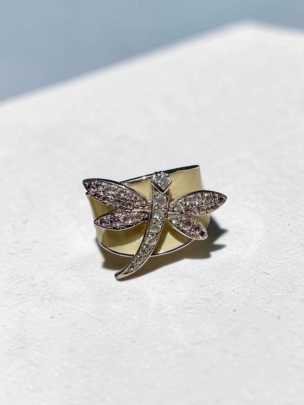 🌺Vintage Sterling Dragonfly Ring